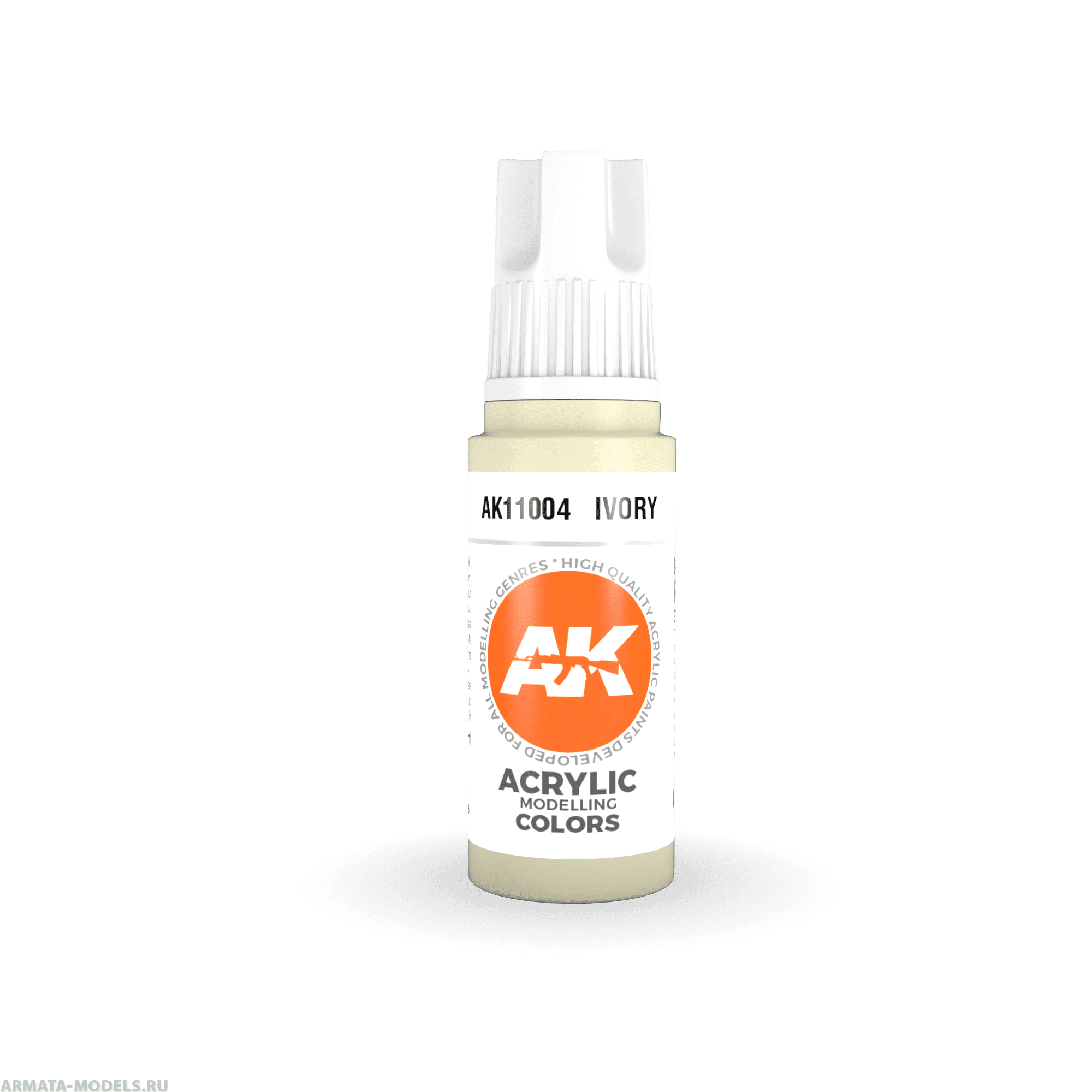 AK11004 Краска акриловая Ivory 17ml
