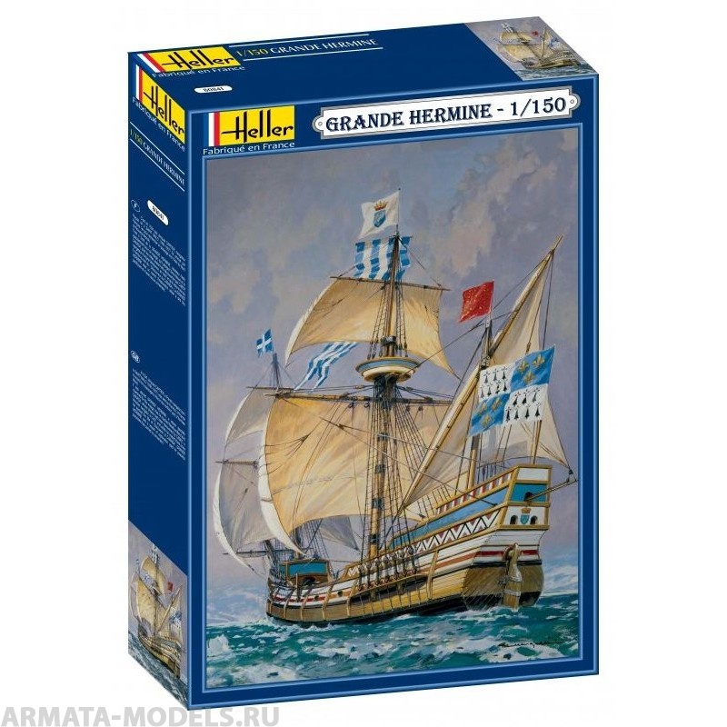 80841 Корабль Grande Hermine  (1:150) Heller
