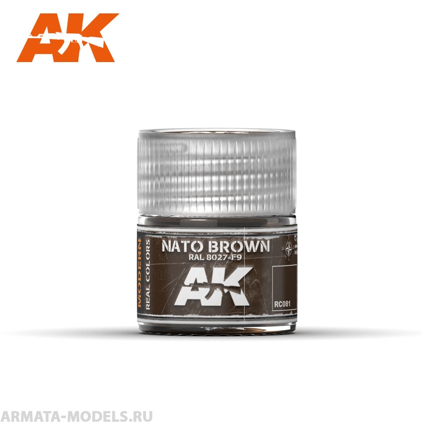 RC081 Краска Real Colors Nato Brown RAL 8027 F9